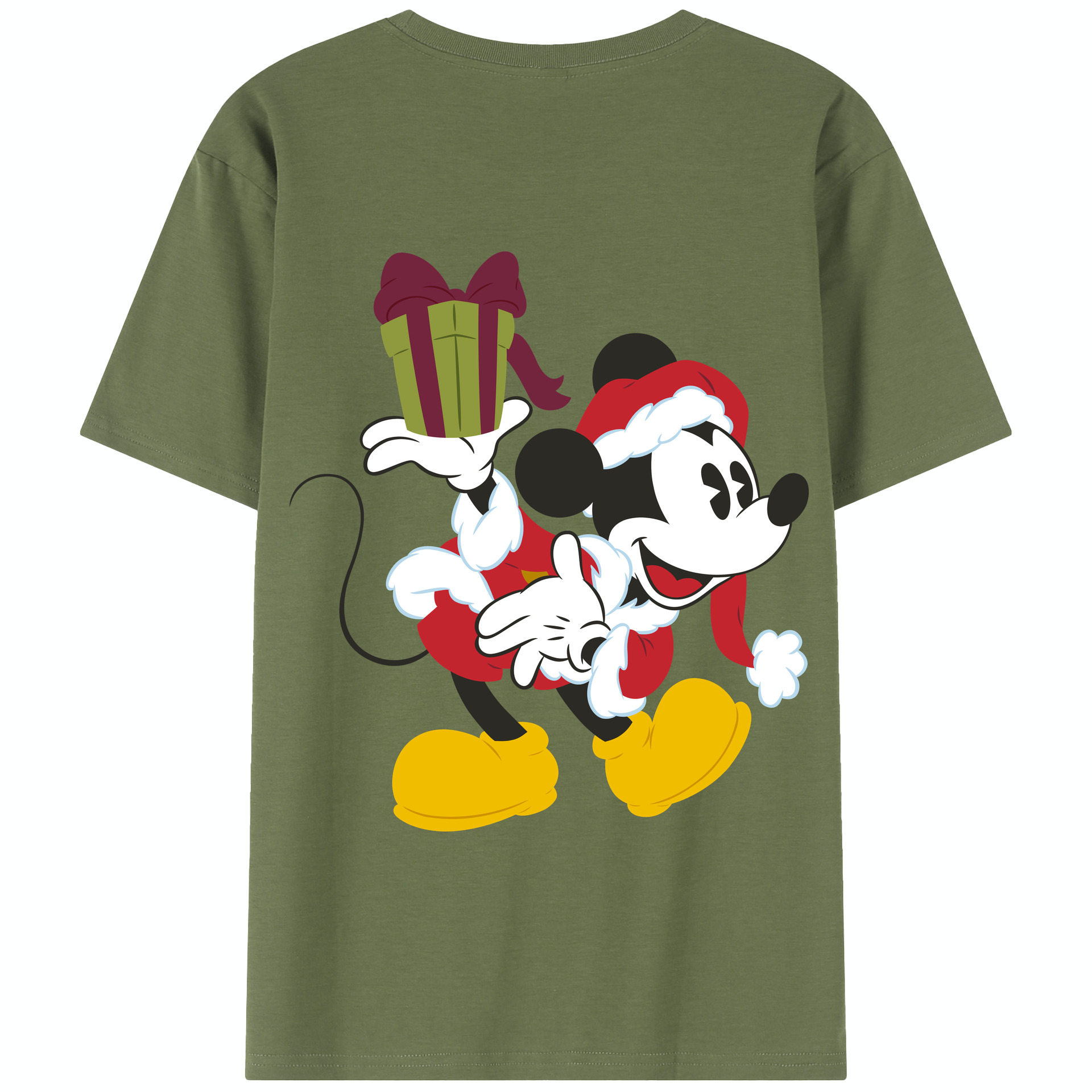 （画像用） ミッキーマウス Mickey Mouse 綿100％半袖Tシャツ（背面プリント）